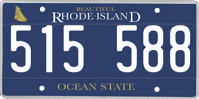 RI license plate 515588