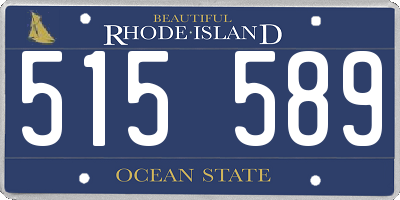 RI license plate 515589