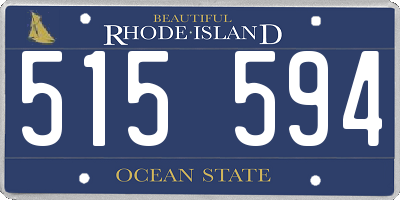 RI license plate 515594