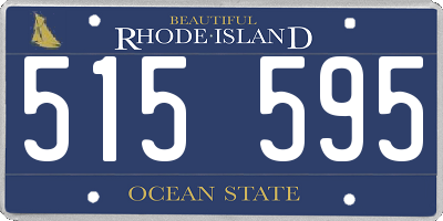 RI license plate 515595