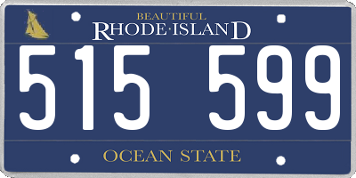 RI license plate 515599