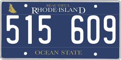 RI license plate 515609