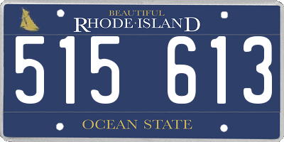 RI license plate 515613