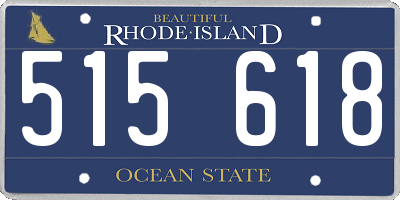 RI license plate 515618