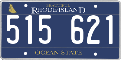 RI license plate 515621