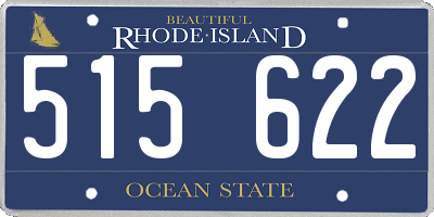 RI license plate 515622