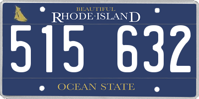RI license plate 515632