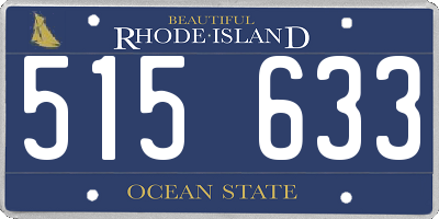 RI license plate 515633