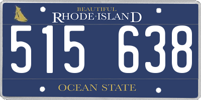 RI license plate 515638