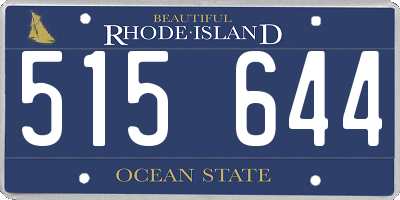 RI license plate 515644