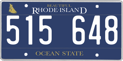 RI license plate 515648