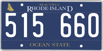 RI license plate 515660