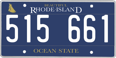 RI license plate 515661