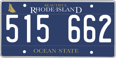 RI license plate 515662