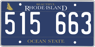 RI license plate 515663