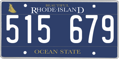 RI license plate 515679