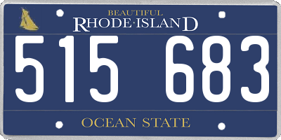 RI license plate 515683