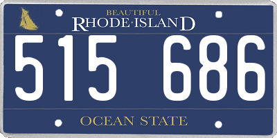 RI license plate 515686