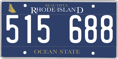 RI license plate 515688