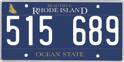 RI license plate 515689