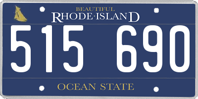 RI license plate 515690