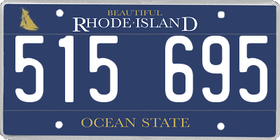 RI license plate 515695