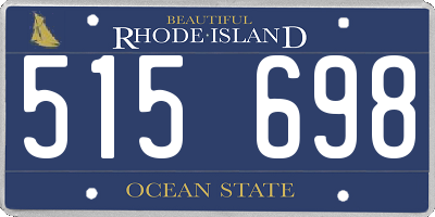 RI license plate 515698