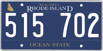 RI license plate 515702