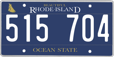 RI license plate 515704
