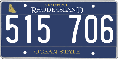 RI license plate 515706