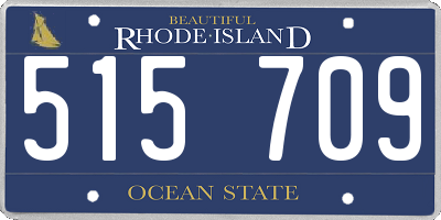 RI license plate 515709