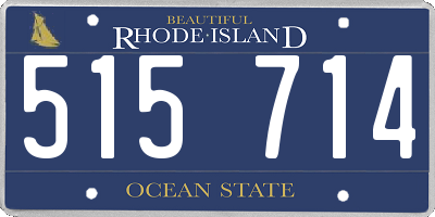 RI license plate 515714