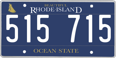 RI license plate 515715