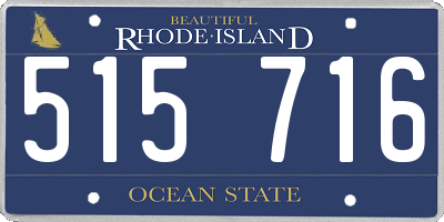 RI license plate 515716