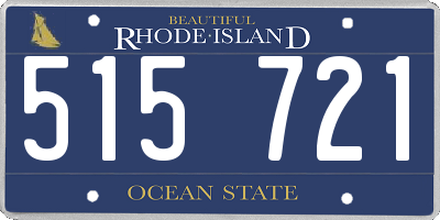 RI license plate 515721