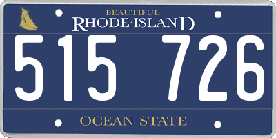 RI license plate 515726