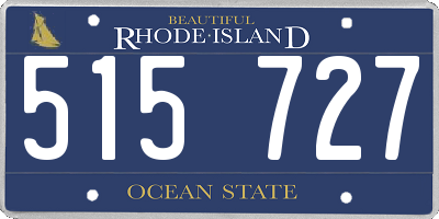RI license plate 515727