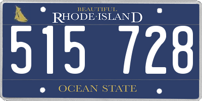 RI license plate 515728