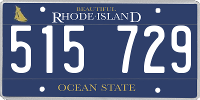 RI license plate 515729