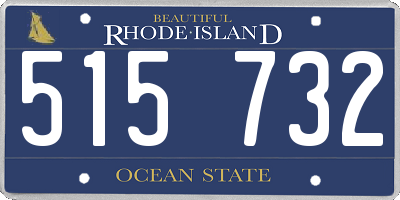 RI license plate 515732
