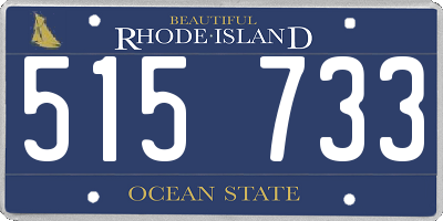 RI license plate 515733