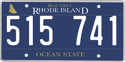 RI license plate 515741