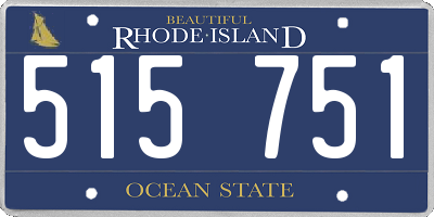 RI license plate 515751