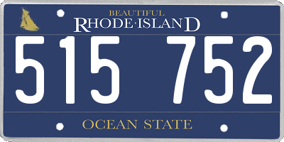 RI license plate 515752