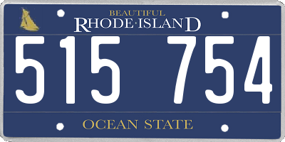 RI license plate 515754