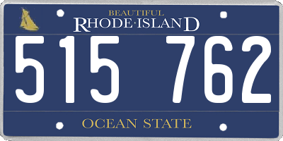 RI license plate 515762