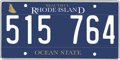 RI license plate 515764