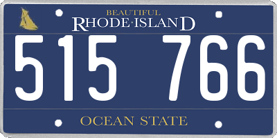 RI license plate 515766