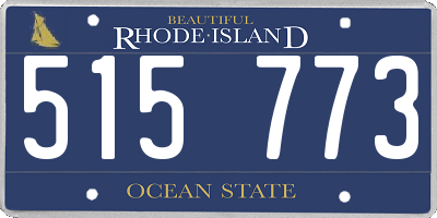 RI license plate 515773