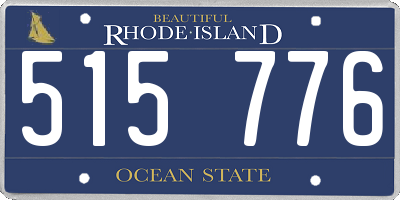 RI license plate 515776